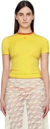 Miaou Yellow Mini T-shirt In Sunset