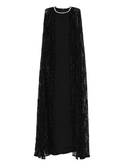 Miau By Clara Rotescu Casia Gown In Black