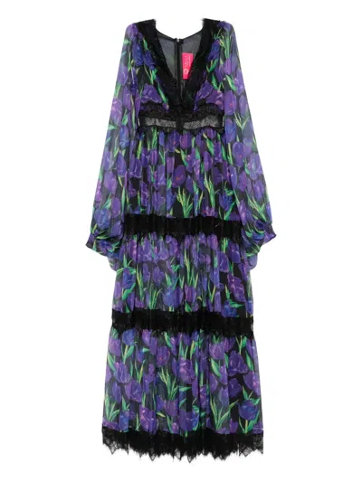 Miau By Clara Rotescu Lopez Dress In Purple