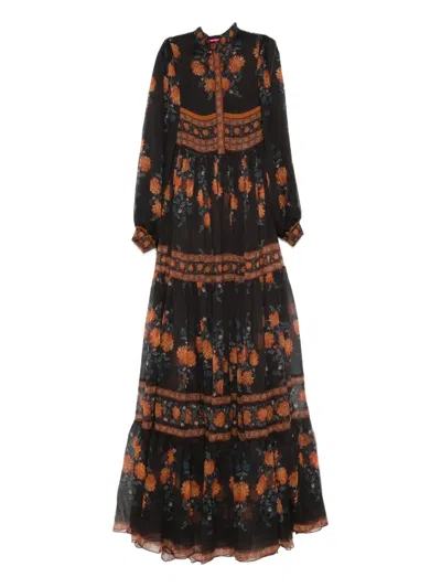 Miau By Clara Rotescu Loyola Dress In Brown