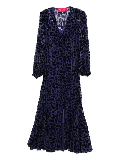 Miau By Clara Rotescu Martinez Dress In Purple