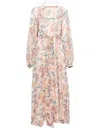 Miau By Clara Rotescu Paisley-print Belted Dress In Multi