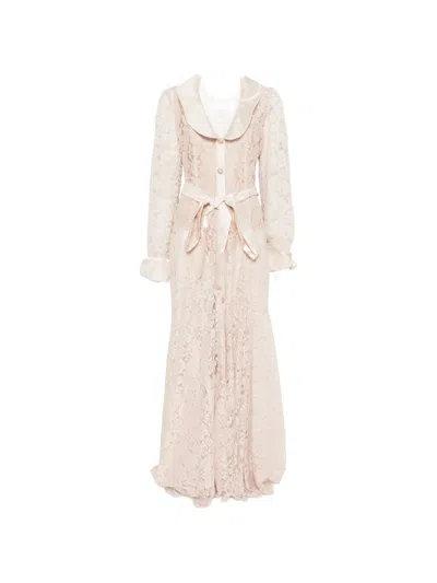 Miau By Clara Rotescu Reverie Belted Maxi Dress In Neutral