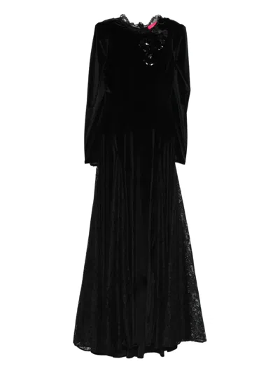 Miau By Clara Rotescu Sunday Gown In Black
