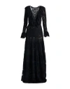 Miau By Clara Rotescu Woman Maxi Dress Black Size 6 Polyester In Black