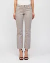 Mica Denim Bottom Slit Pants In Fossil