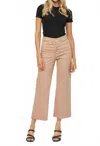 Mica Denim Chromatic High Rise Crop Jean In Brown Sugar In Multi