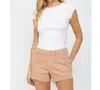 Mica Denim High-rise Vintage Shorts In Baked Clay In Multi
