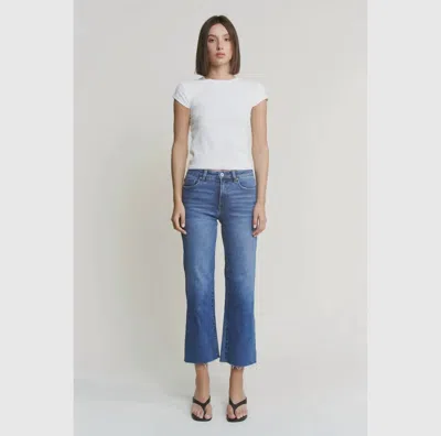 Mica Denim High Rise Wide Leg Jeans In Polynesian Blue In Multi