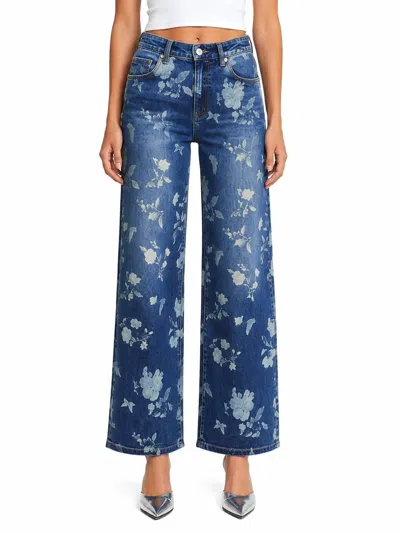 Mica Denim Jardin Wide Leg Jean In Rich Blue