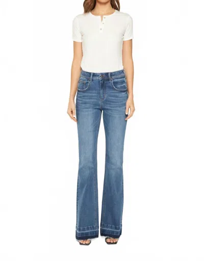 Mica Denim Mayleen Super High Flare Jeans In Blue