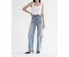 Mica Denim Straight Leg Jeans Loose Fit In Blue/gray In Blue