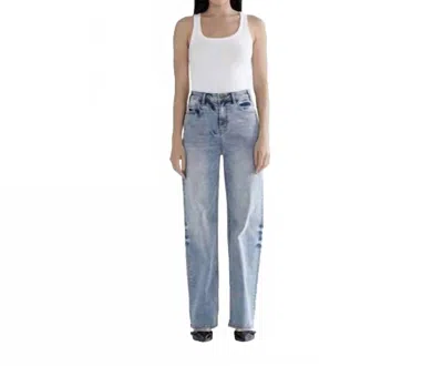 Mica Denim Straight Leg Loose Fit Jeans In Blue