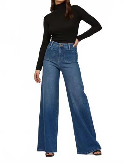Mica Denim The Stretchy Wide Leg Jeans In Blue