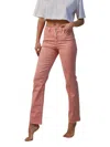 Mica Denim Vintage Garment Dyed Pants In Peachy Pink