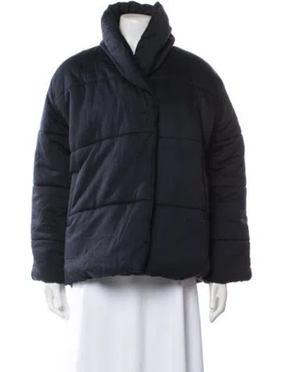 Pre-owned Micaela Greg Bomber Jacket In Blue