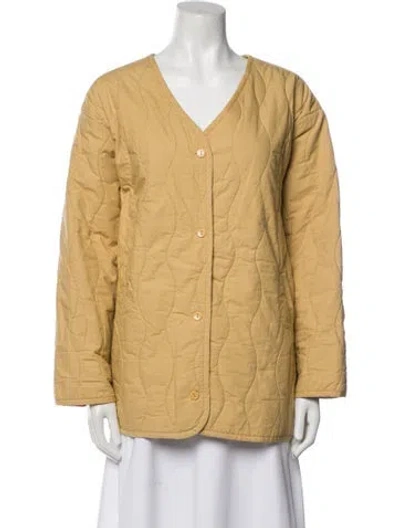 Pre-owned Micaela Greg Coat In Neutral