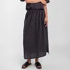 Micaela Greg Georgia Midi Skirt In Faded Black In Black