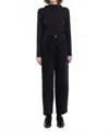 Micaela Greg Isla Rib Top In Black In Black