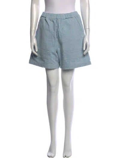 Pre-owned Micaela Greg Mini Shorts In Blue