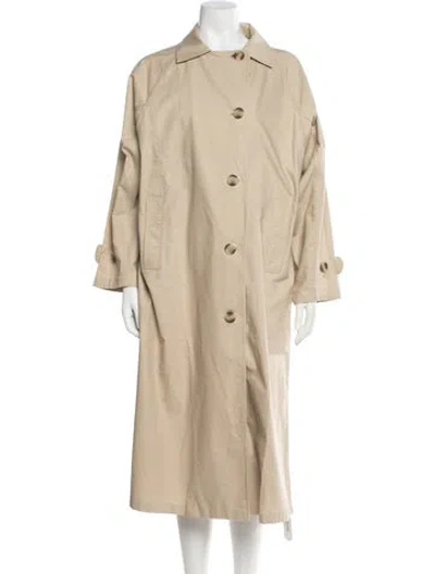 Pre-owned Micaela Greg Trench Coat In Neutral