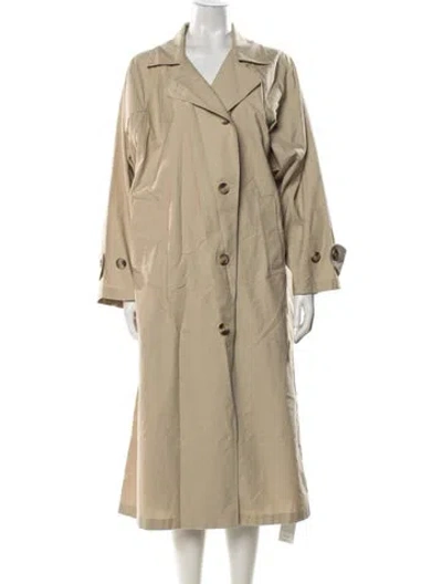 Pre-owned Micaela Greg Trench Coat In Neutral