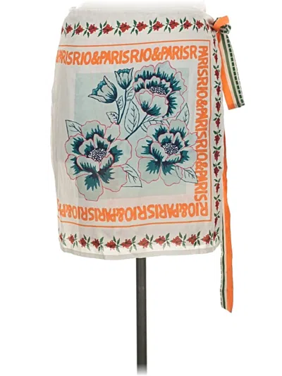 Pre-owned Micas Casual Skirt In Orange