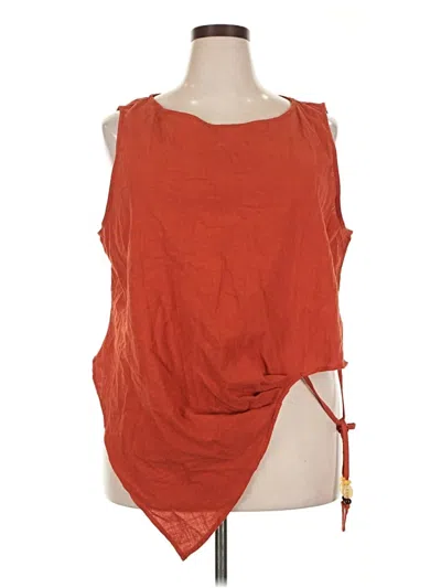 Pre-owned Micas Sleeveless Blouse In Orange
