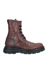 Mich E Simon Man Ankle Boots Brown Size 13 Soft Leather In Brown