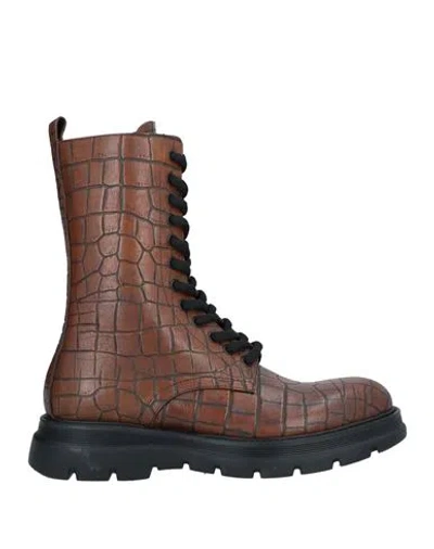 Mich E Simon Man Knee Boots Brown Size 13 Soft Leather