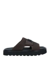 Mich E Simon Mich Simon Man Sandals Dark Brown Size 9 Leather