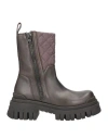 Mich E Simon Mich Simon Woman Ankle Boots Black Size 8 Soft Leather, Textile Fibers In Black