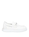 Mich E Simon Woman Loafers White Size 11 Soft Leather In White