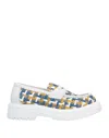 Mich E Simon Mich Simon Woman Loafers White Size 8 Leather In White
