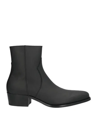 Mich Simon Man Ankle Boots Black Size 10 Calfskin