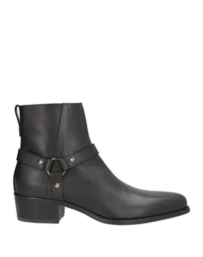 Mich Simon Man Ankle Boots Black Size 10 Leather