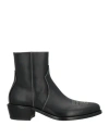 Mich Simon Man Ankle Boots Black Size 9 Calfskin