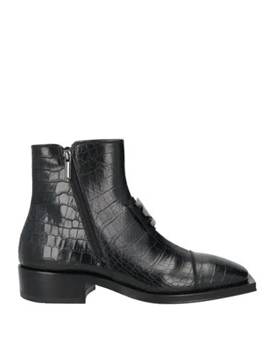 Mich Simon Man Ankle Boots Black Size 9 Leather