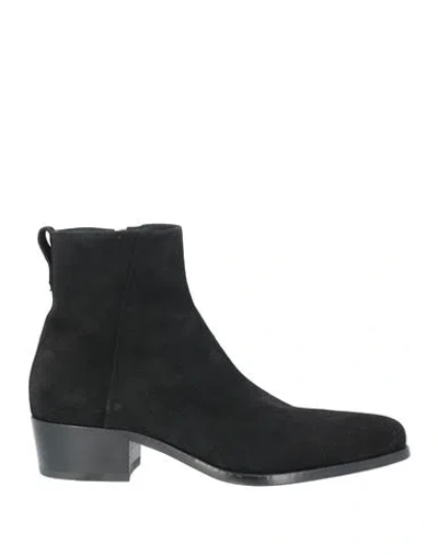 Mich Simon Man Ankle Boots Black Size 9 Leather