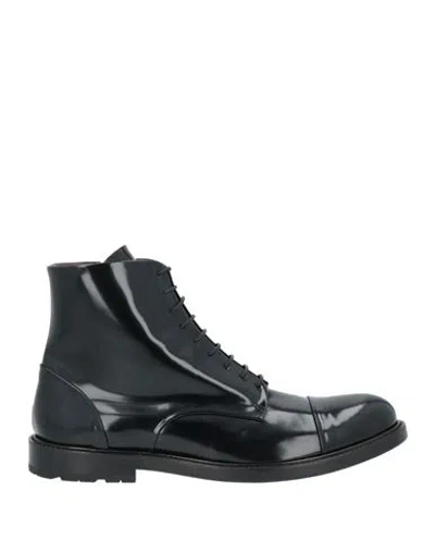Mich Simon Man Ankle Boots Black Size 9 Leather