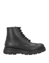 Mich Simon Man Ankle Boots Black Size 9 Leather In Black