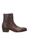 Mich Simon Man Ankle Boots Dark Brown Size 9 Calfskin