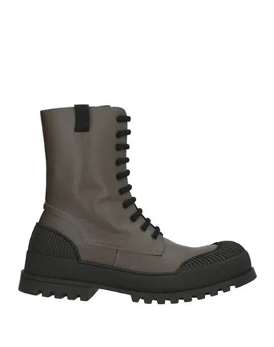 Mich Simon Man Ankle Boots Grey Size 10 Calfskin