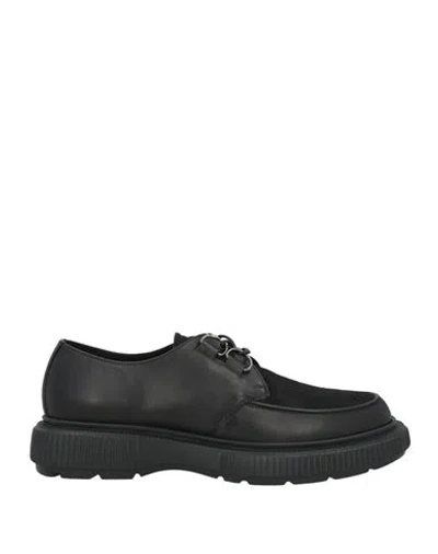 Mich Simon Man Lace-up Shoes Black Size 9 Calfskin