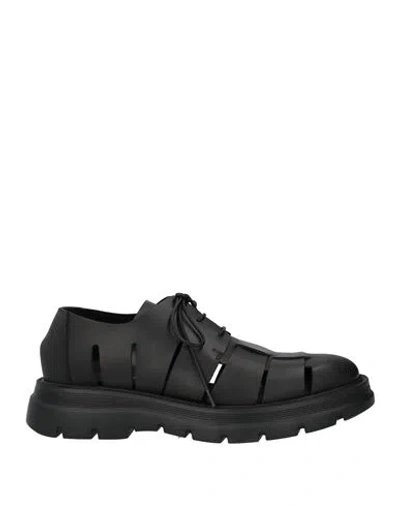 Mich Simon Man Lace-up Shoes Black Size 9 Calfskin