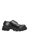 Mich Simon Man Lace-up Shoes Black Size 9 Leather In Black