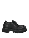 Mich Simon Man Lace-up Shoes Black Size 9 Leather In Black