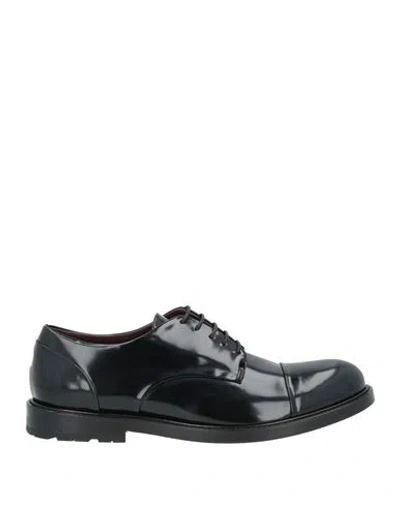 Mich Simon Man Lace-up Shoes Black Size 9 Leather