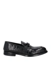 Mich Simon Man Loafers Black Size 9 Leather In Black