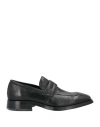 Mich Simon Man Loafers Black Size 9 Leather In Black